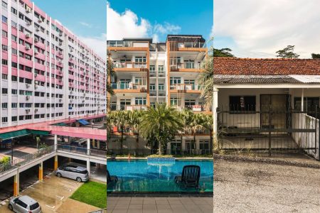 hdb flats, condominiums, and landed properties